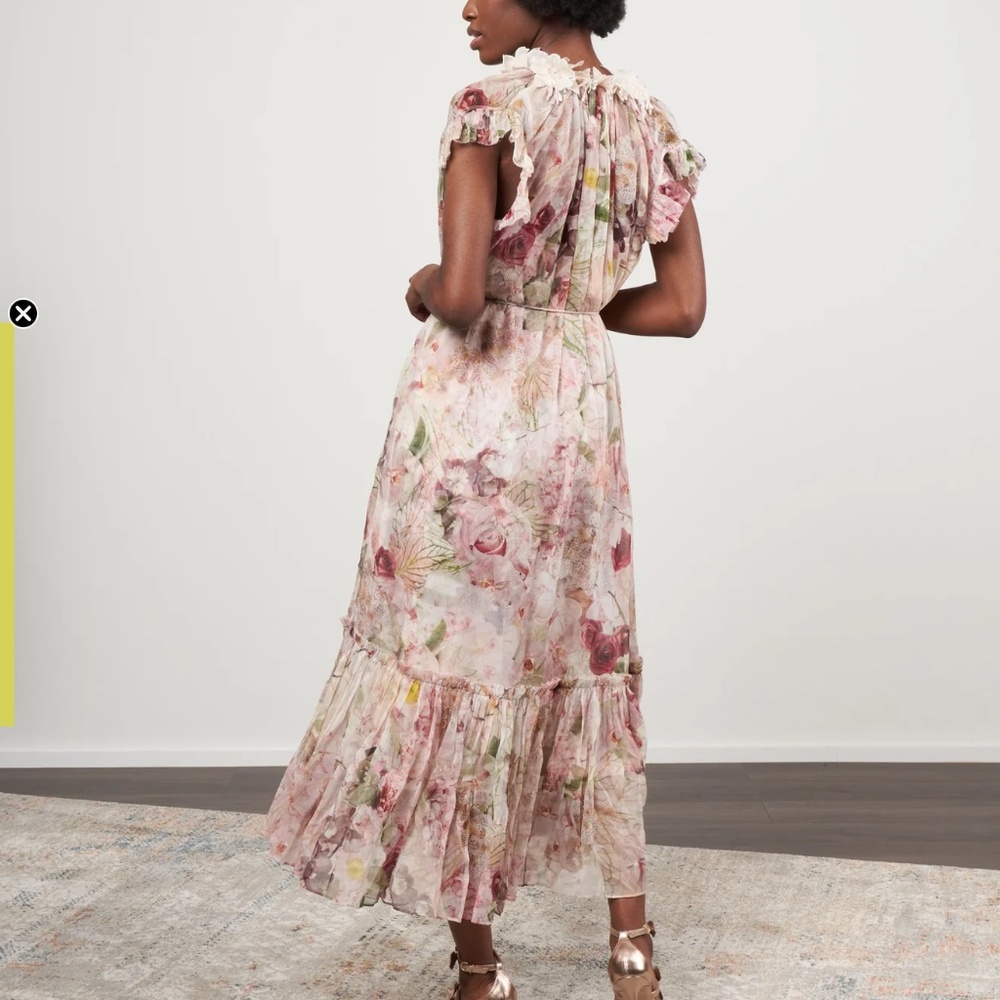 zimmermann dancer flutter dress - alabaster garden floral - Picture 4 of 12